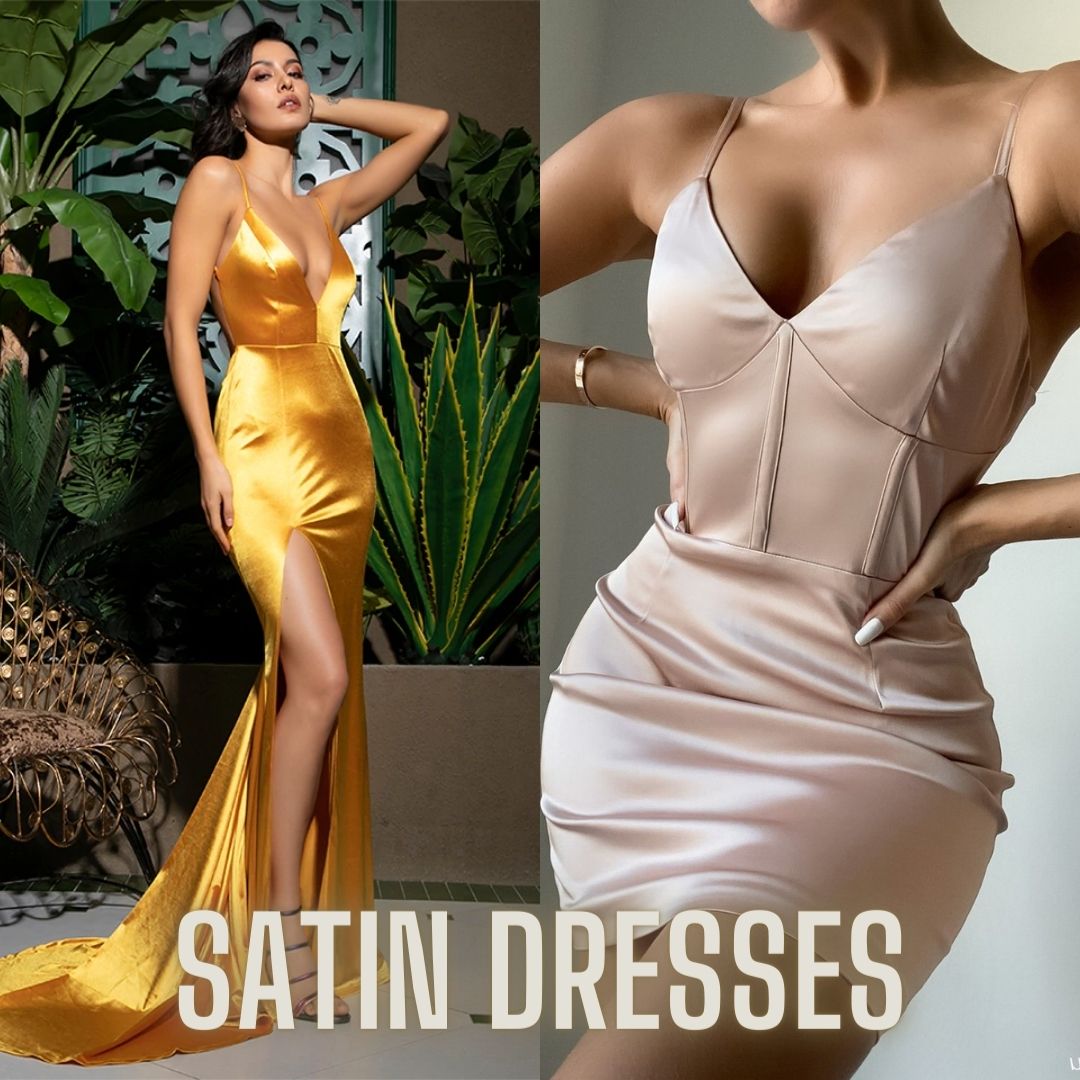 Women's Satin Dresses, Smooth Silk Dresses