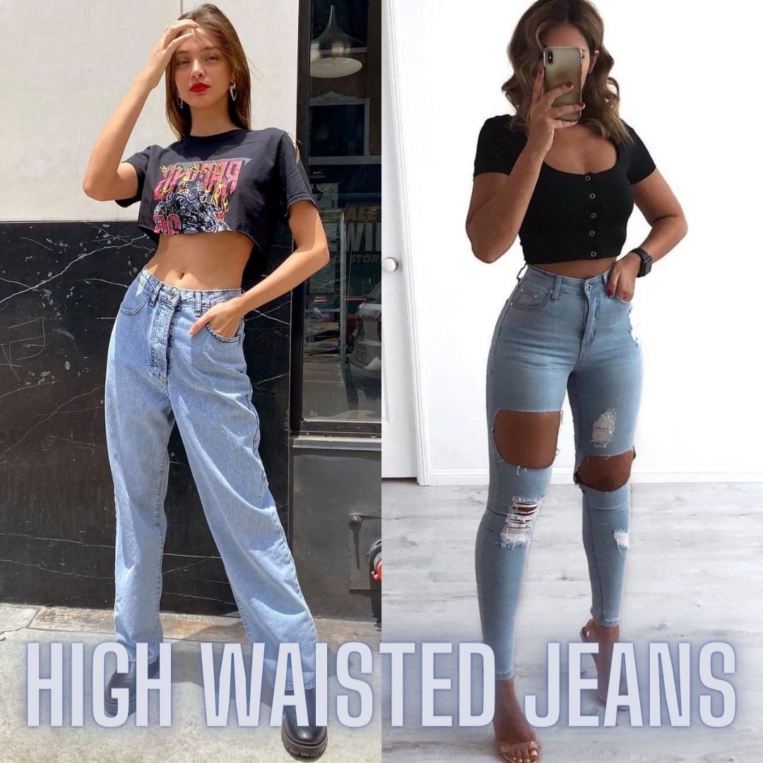 women's high waisted jeans