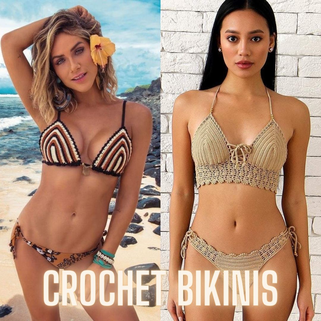 women's crochet bikini sets