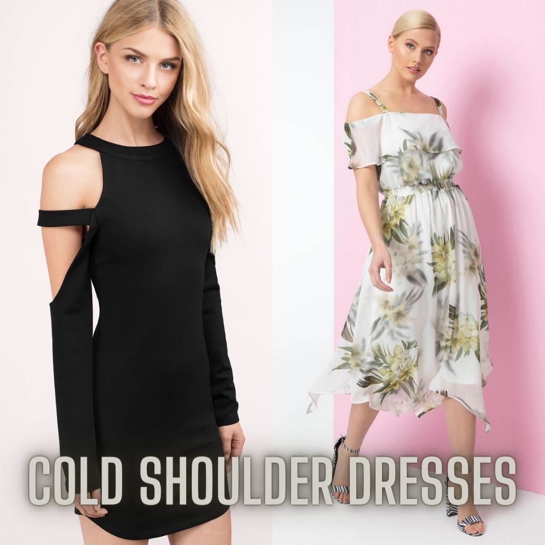 women's cold shoulder dresses