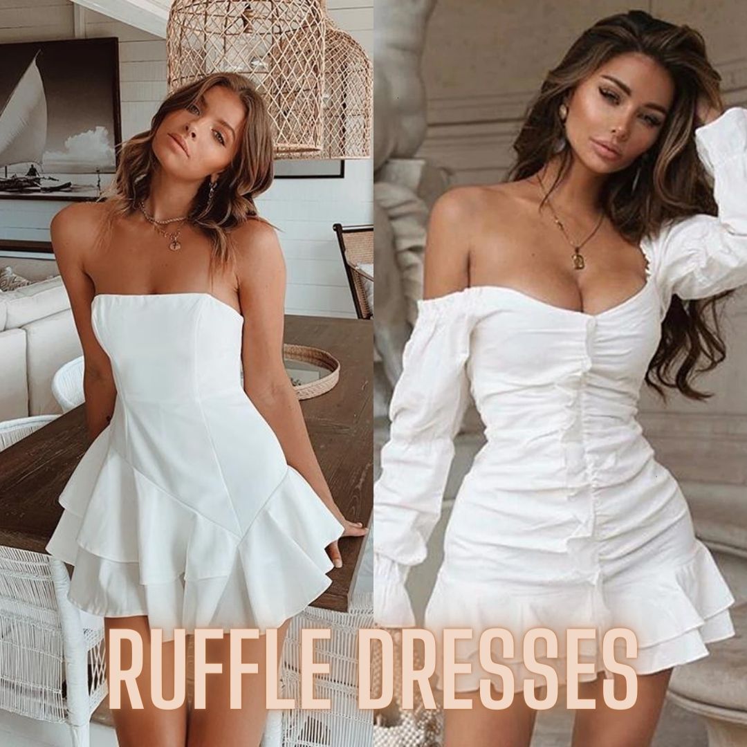 Women's Ruffle and peplum dresses