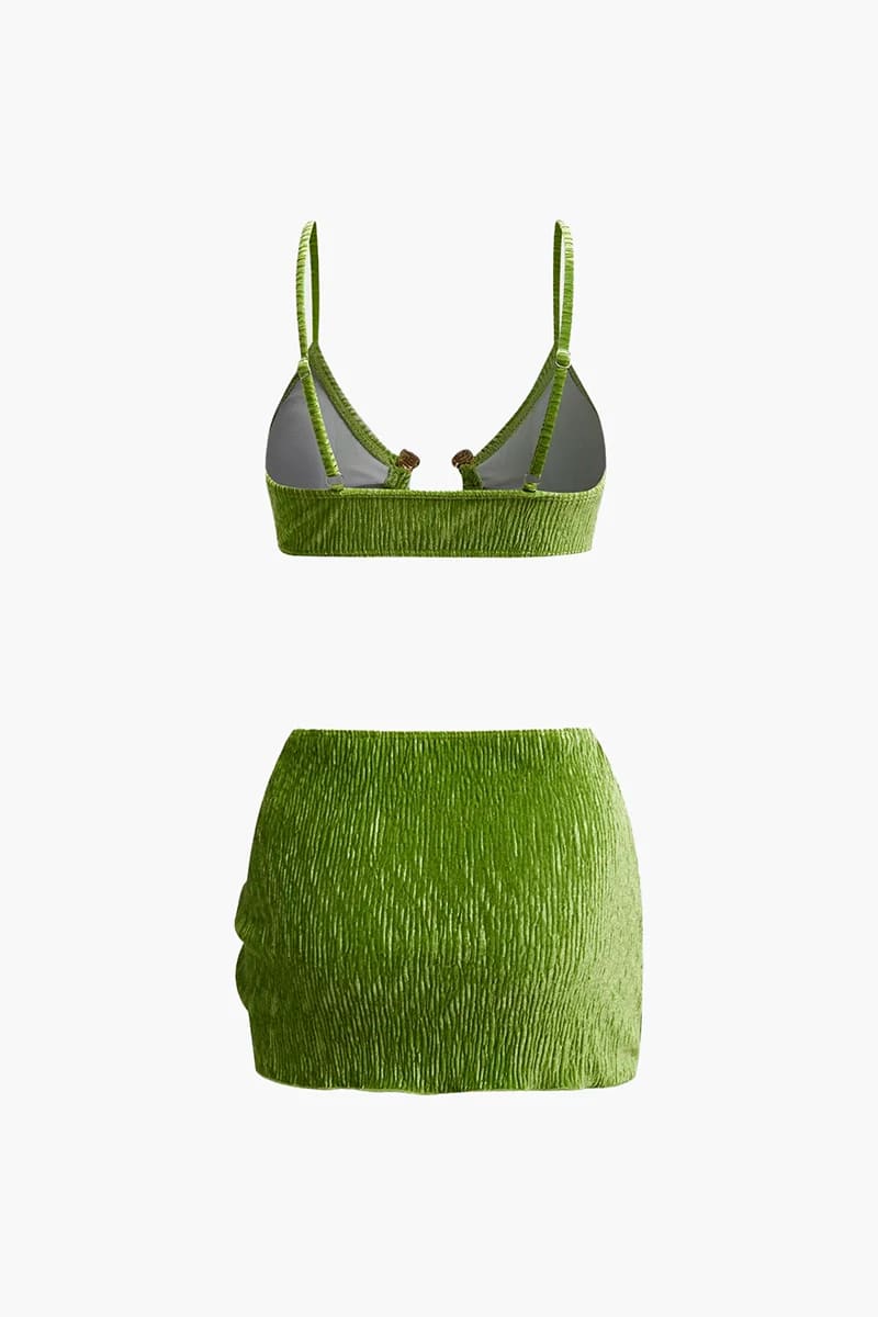 Green Velvet Bikini