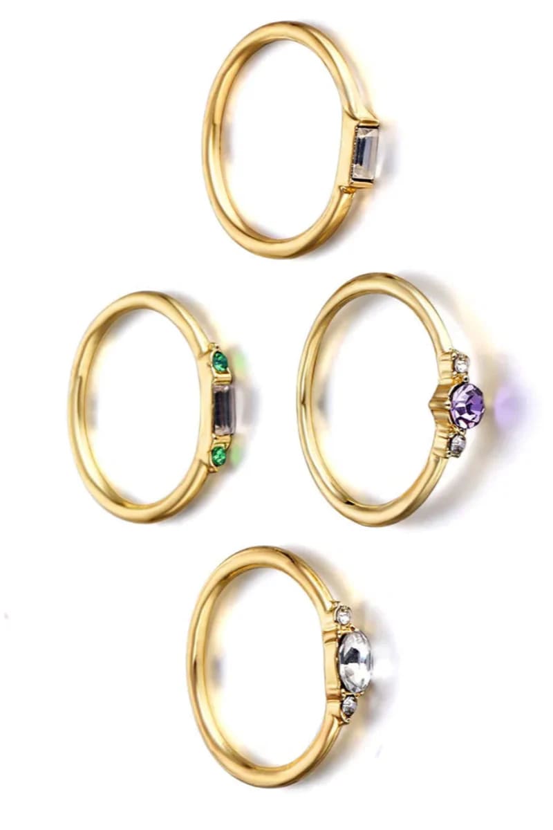 irhaz 4 pieces of love ring-gold Ring