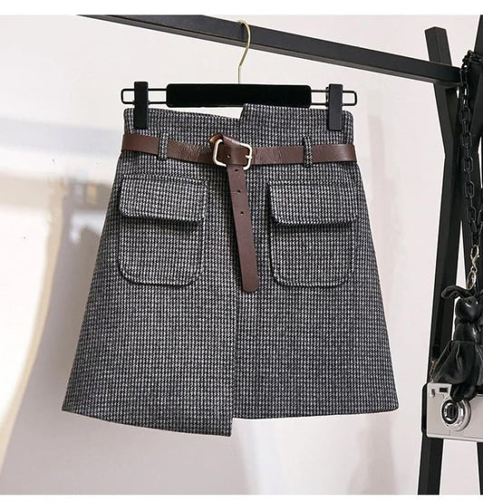 Irhaz Glad To See You Skirt-Gray Gray / L Skirt