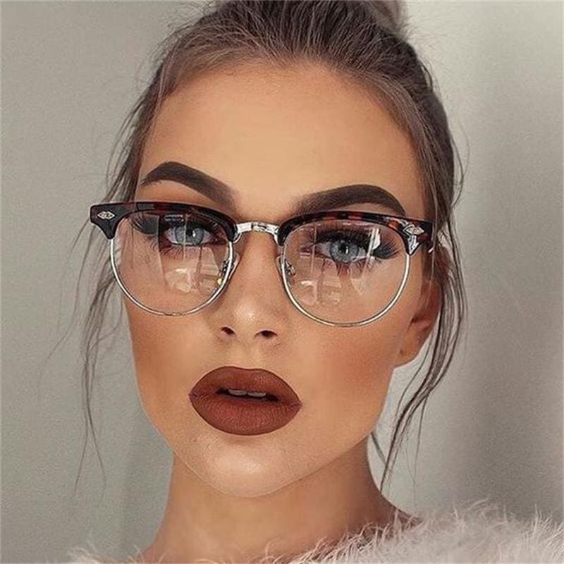 Metal Frame Retro Round Glasses Glasses