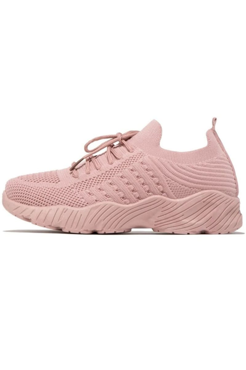 Pink Casual Mesh Breathable Vulcanize Shoes